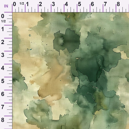 Sage Ink Wash Pattern 17 Minky Fabric