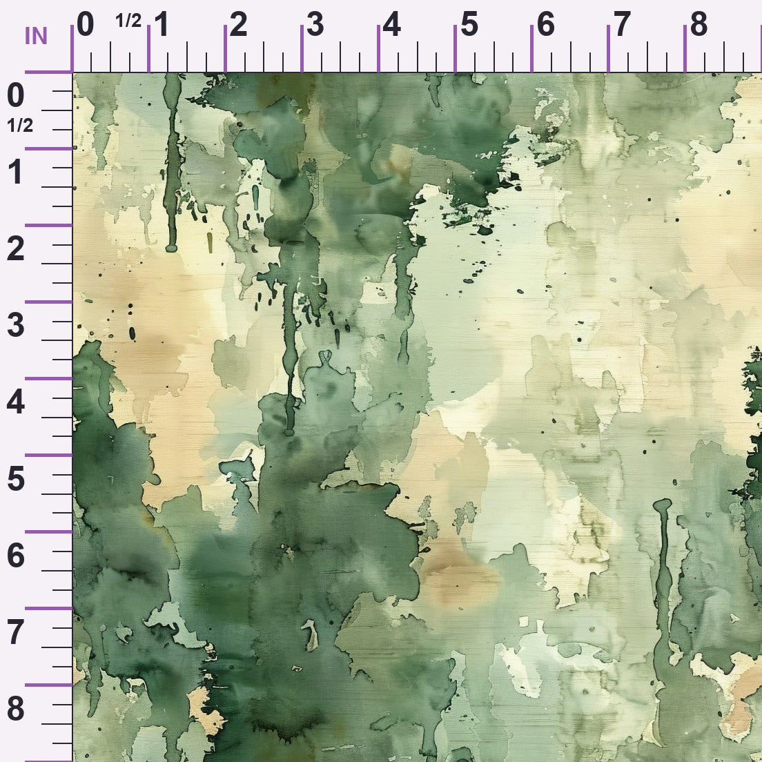 Sage Ink Wash Pattern 18 Minky Fabric