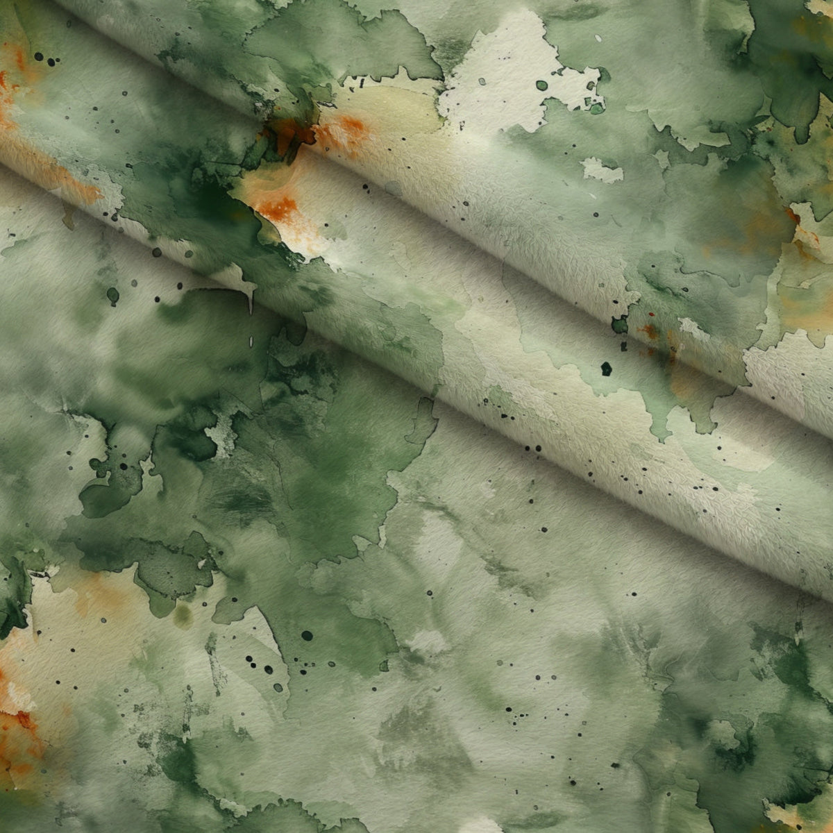 Sage Ink Wash Pattern 19 Minky Fabric