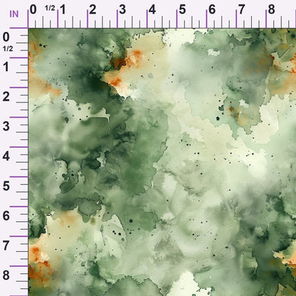 Sage Ink Wash Pattern 19 Minky Fabric