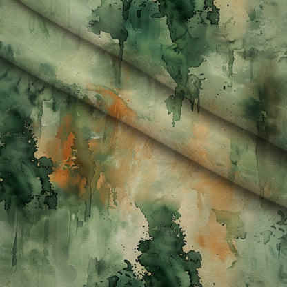 Sage Ink Wash Pattern 2 Minky Fabric