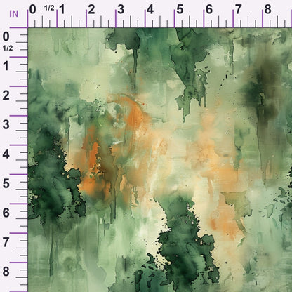 Sage Ink Wash Pattern 2 Minky Fabric