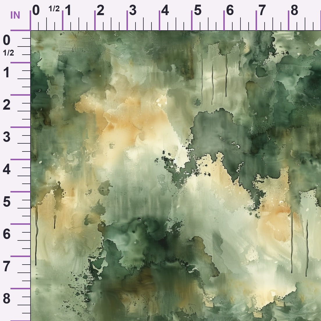 Sage Ink Wash Pattern 3 Minky Fabric
