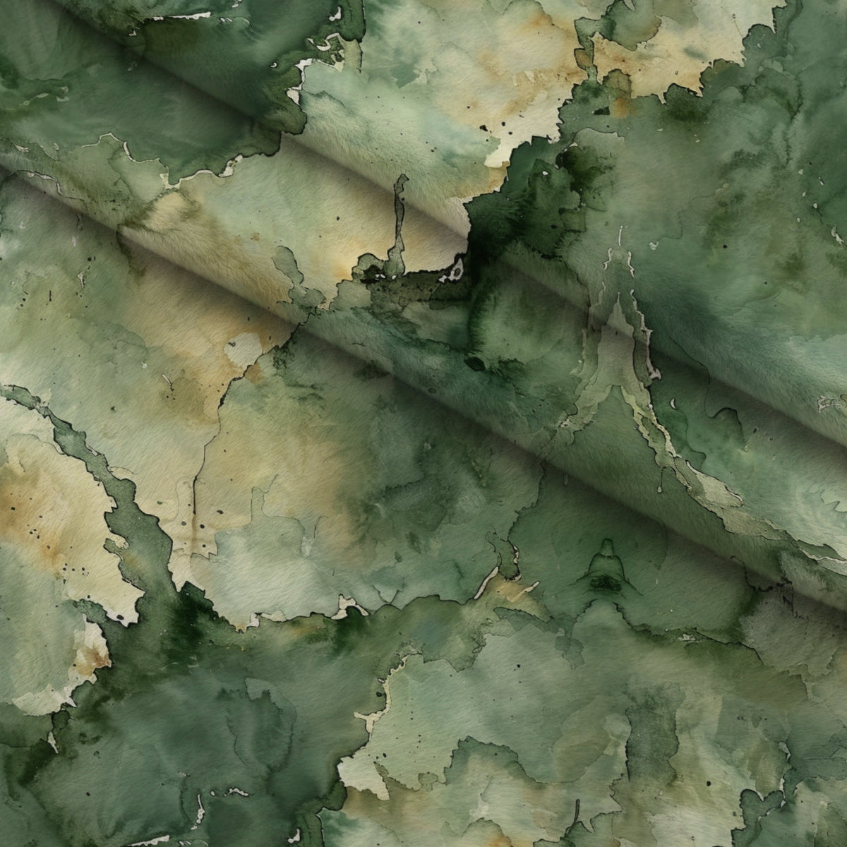 Sage Ink Wash Pattern 4 Minky Fabric