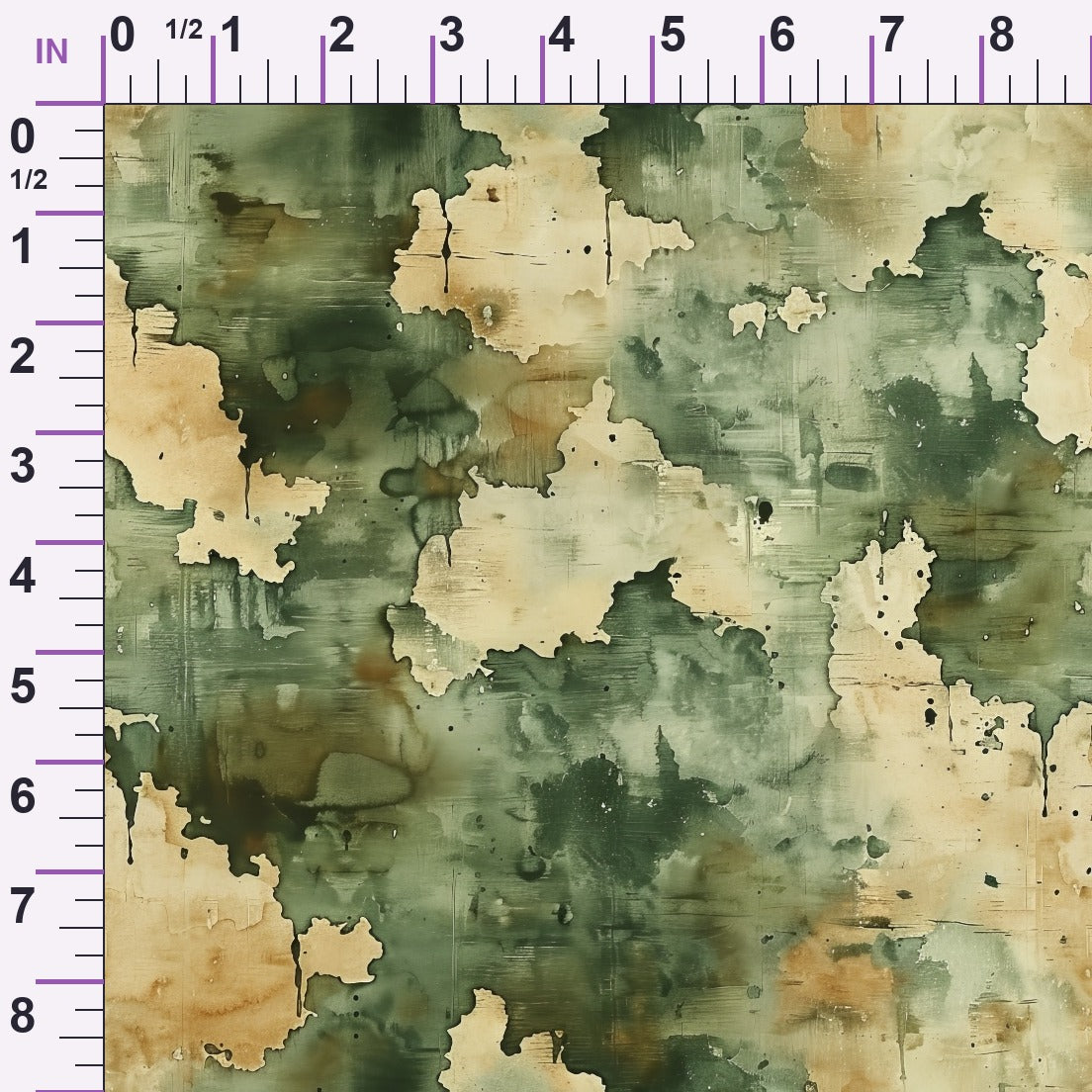 Sage Ink Wash Pattern 6 Minky Fabric