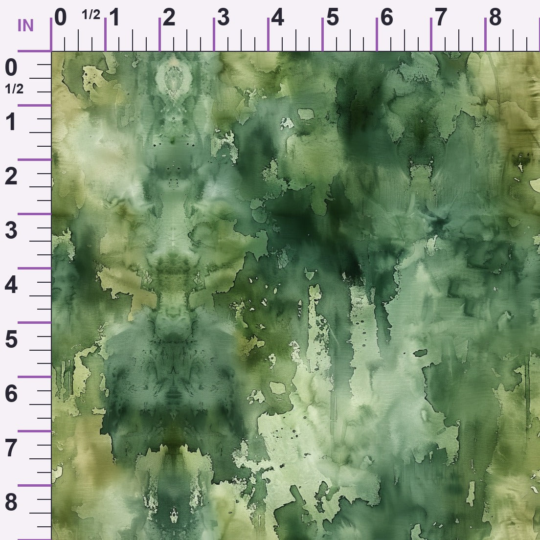 Sage Ink Wash Pattern 7 Minky Fabric