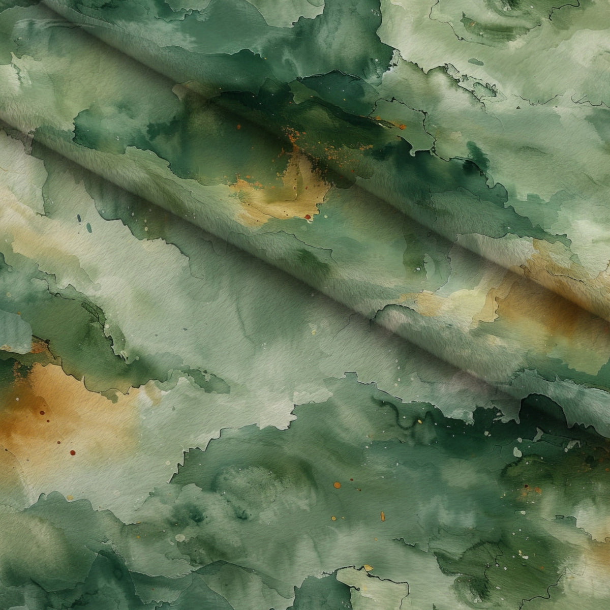 Sage Ink Wash Pattern 8 Minky Fabric