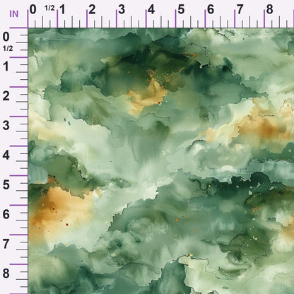 Sage Ink Wash Pattern 8 Minky Fabric