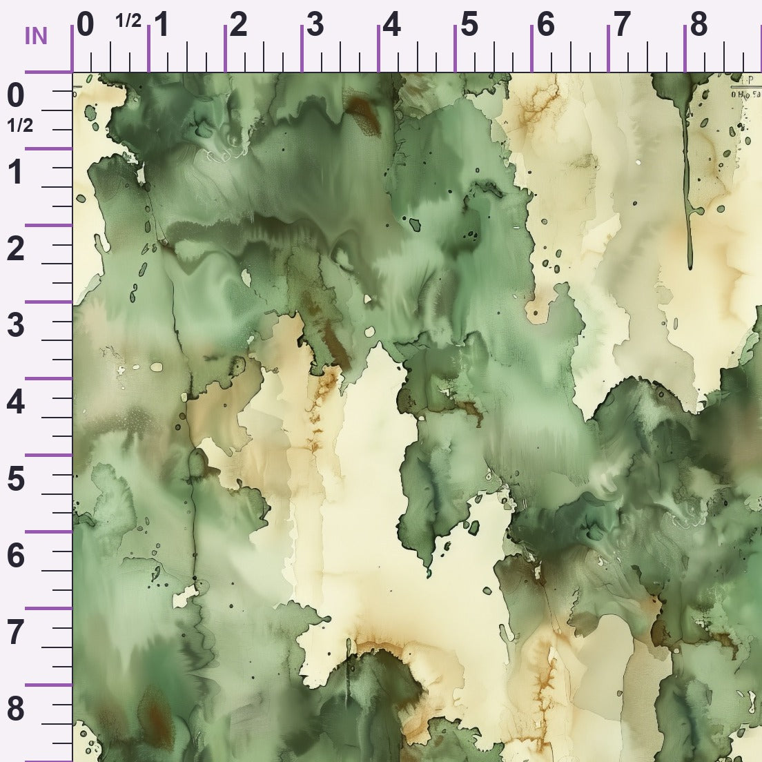 Sage Ink Wash Pattern 9 Minky Fabric