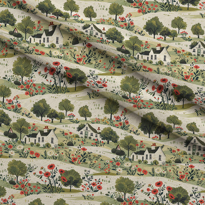 Sage Meadow Blooms Pattern 3 Minky Fabric