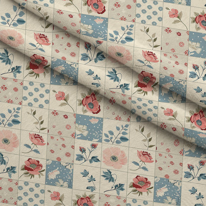 Sage Meadow Blooms Pattern 7 Minky Fabric