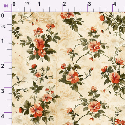 Sage Meadow Blooms Pattern 9 Minky Fabric