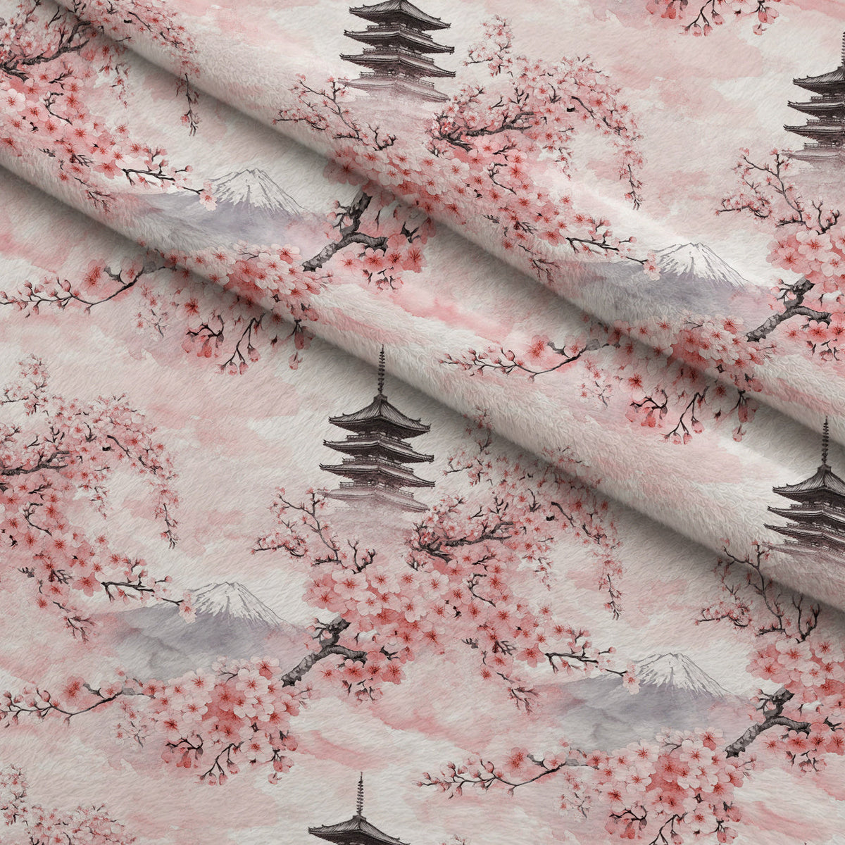 Sakura Summit Pattern 1 Minky Fabric
