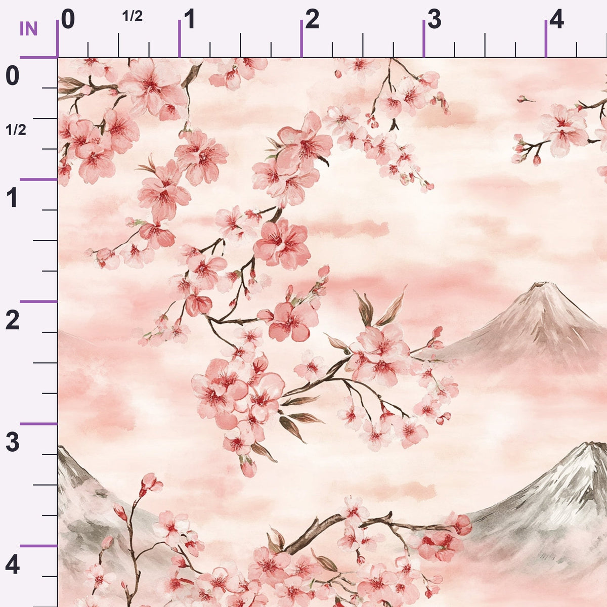 Sakura Summit Pattern 10 Minky Fabric