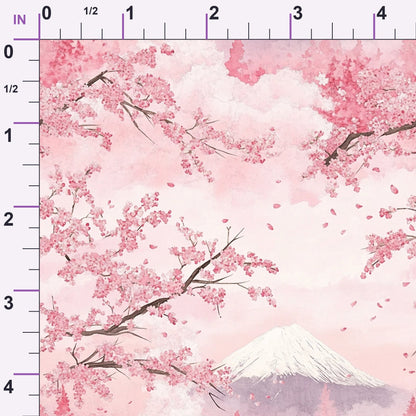 Sakura Summit Pattern 11 Minky Fabric