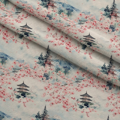 Sakura Summit Pattern 12 Minky Fabric