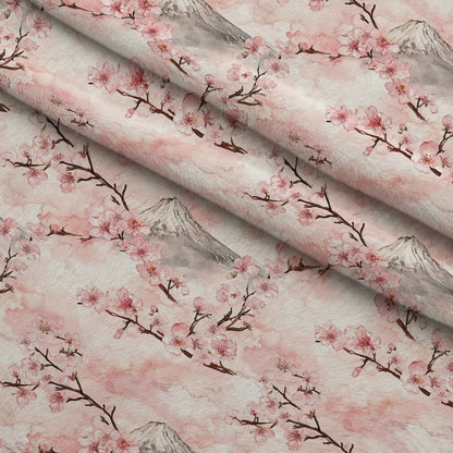 Sakura Summit Pattern 2 Minky Fabric