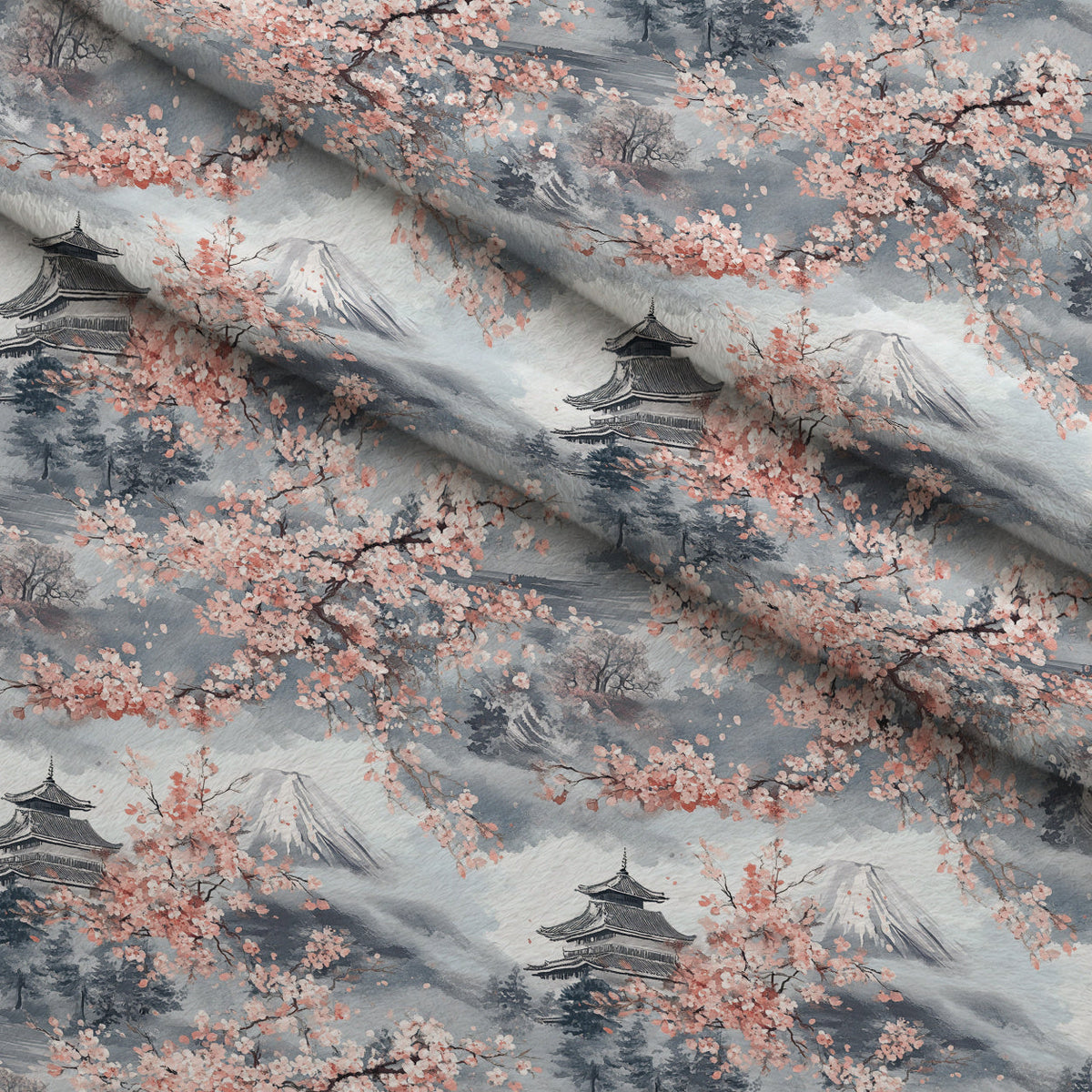 Sakura Summit Pattern 3 Minky Fabric