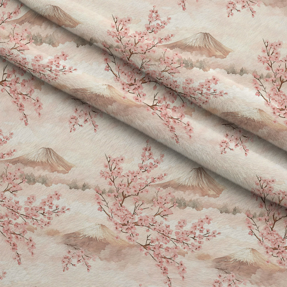 Sakura Summit Pattern 4 Minky Fabric