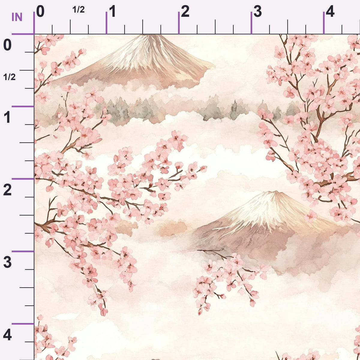 Sakura Summit Pattern 4 Minky Fabric