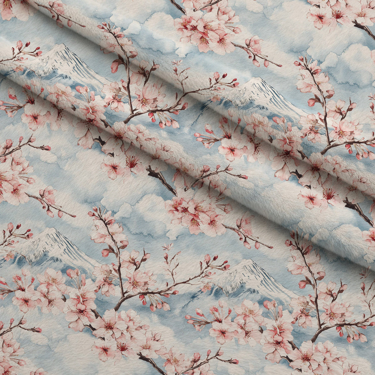 Sakura Summit Pattern 5 Minky Fabric