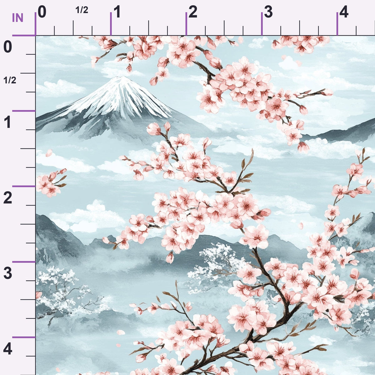 Sakura Summit Pattern 6 Minky Fabric