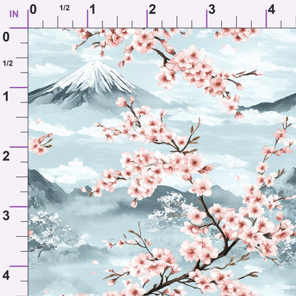 Sakura Summit Pattern 6 Minky Fabric