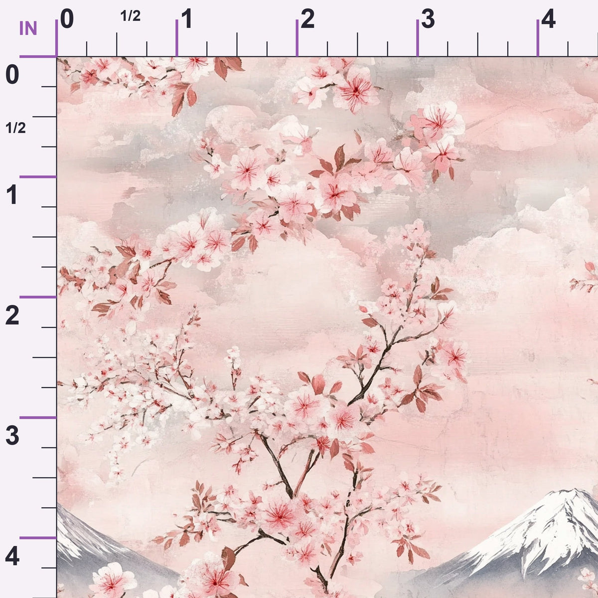 Sakura Summit Pattern 7 Minky Fabric