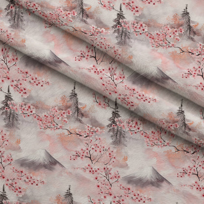 Sakura Summit Pattern 8 Minky Fabric