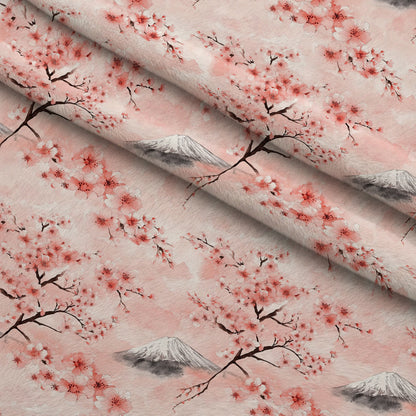Sakura Summit Pattern 9 Minky Fabric