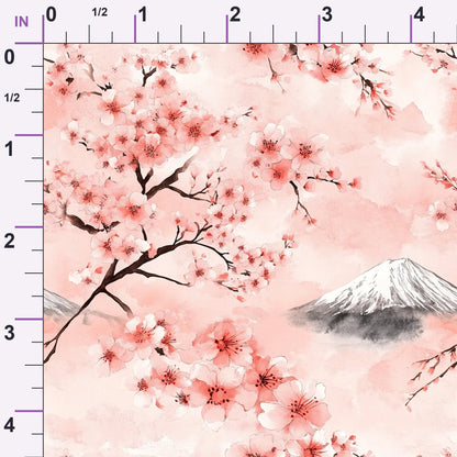 Sakura Summit Pattern 9 Minky Fabric