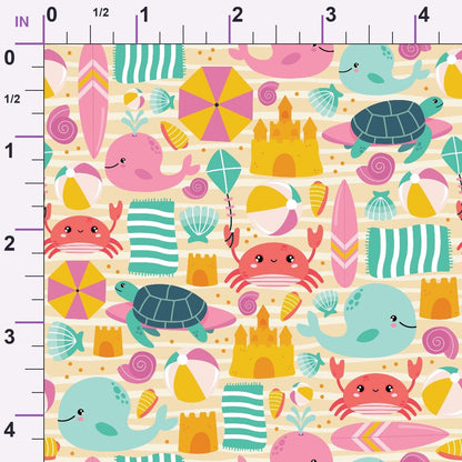 Sandy Shores Pattern 1 Minky Fabric