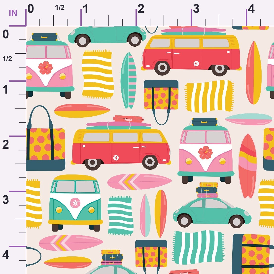Sandy Shores Pattern 5 Minky Fabric