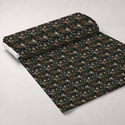 Santa's Workshop Pattern 19 Minky Fabric