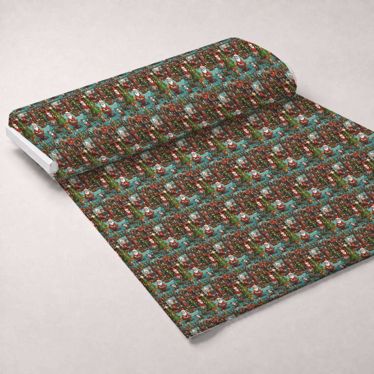 Santa's Workshop Pattern 6 Minky Fabric