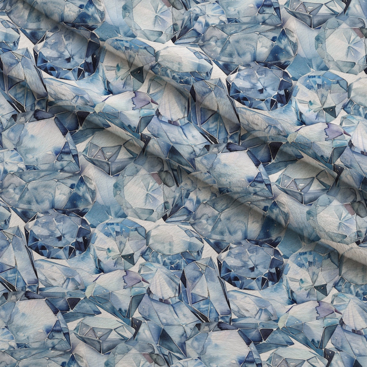 Sapphire Crystals Pattern 3 Minky Fabric