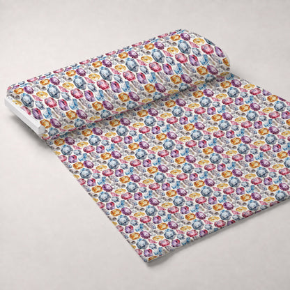 Sapphire Crystals Pattern 5 Minky Fabric