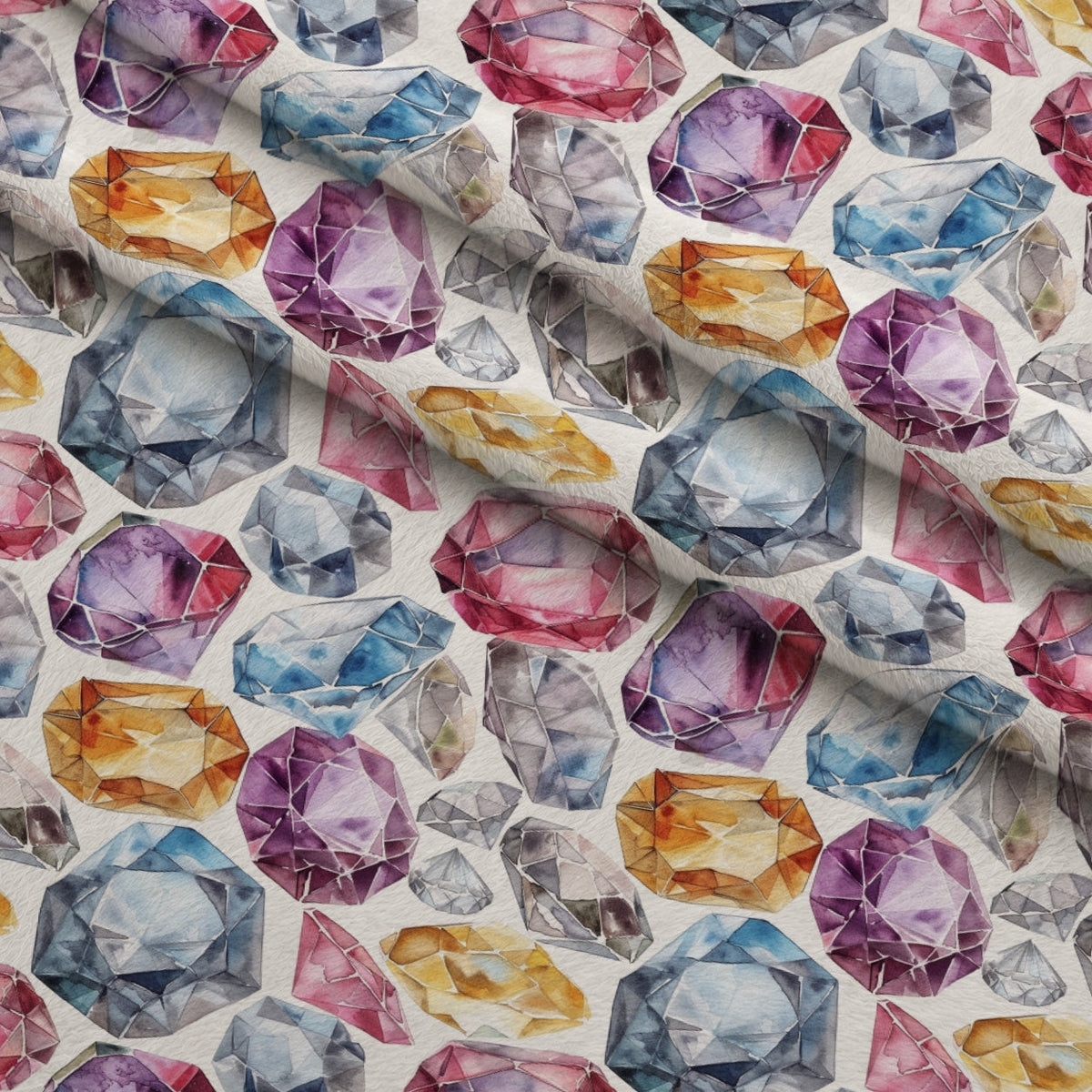 Sapphire Crystals Pattern 5 Minky Fabric