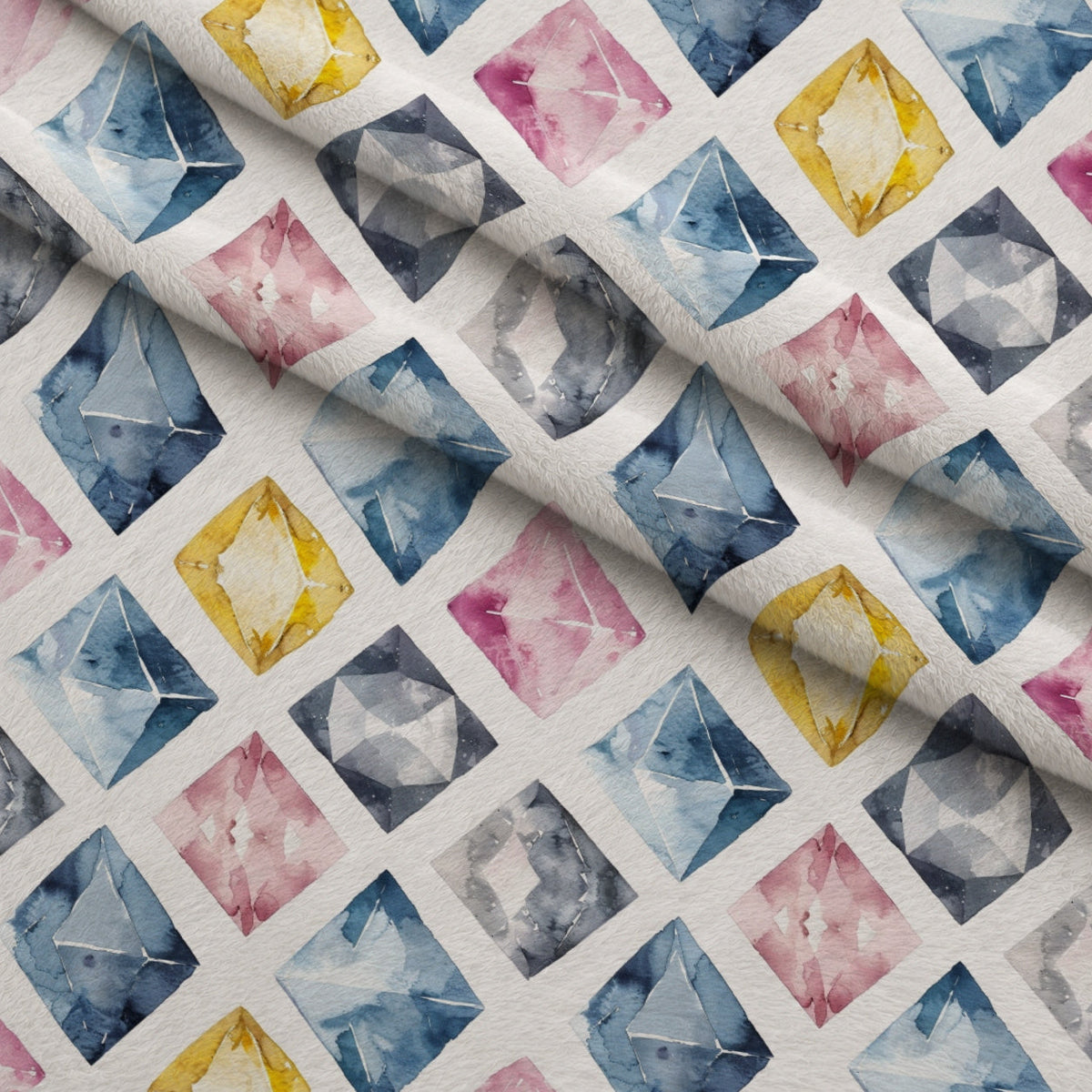 Sapphire Crystals Pattern 8 Minky Fabric