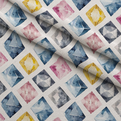 Sapphire Crystals Pattern 8 Minky Fabric