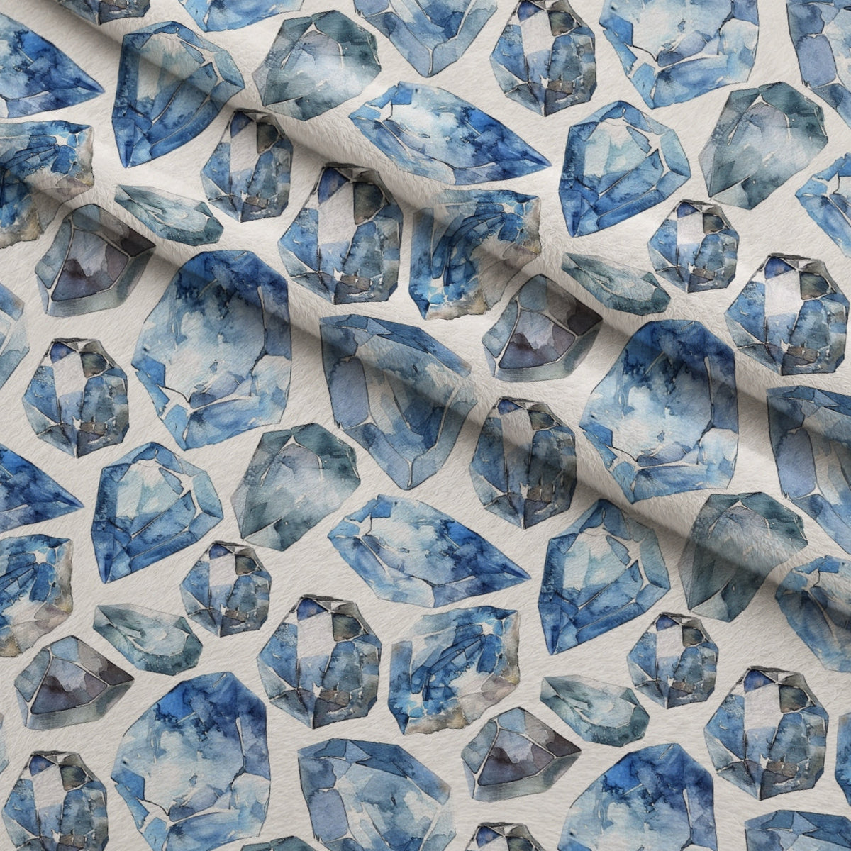 Sapphire Crystals Pattern 9 Minky Fabric