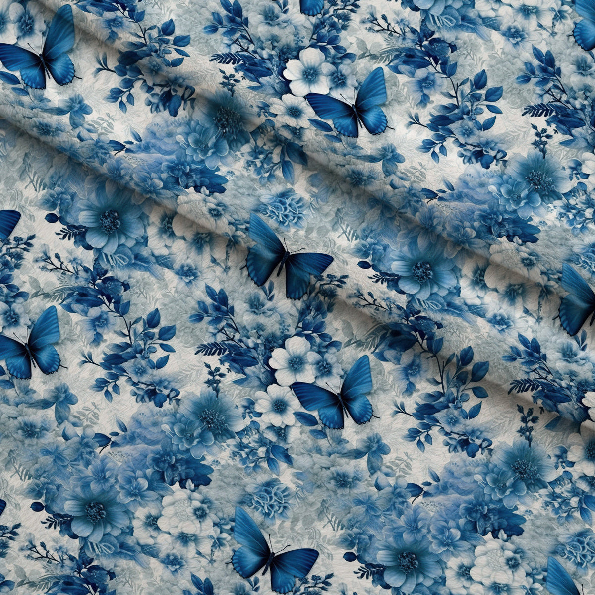 Sapphire Flutter Pattern 10 Minky Fabric