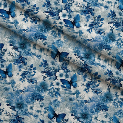 Sapphire Flutter Pattern 10 Minky Fabric