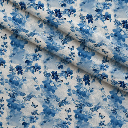Sapphire Flutter Pattern 11 Minky Fabric