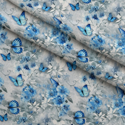 Sapphire Flutter Pattern 12 Minky Fabric