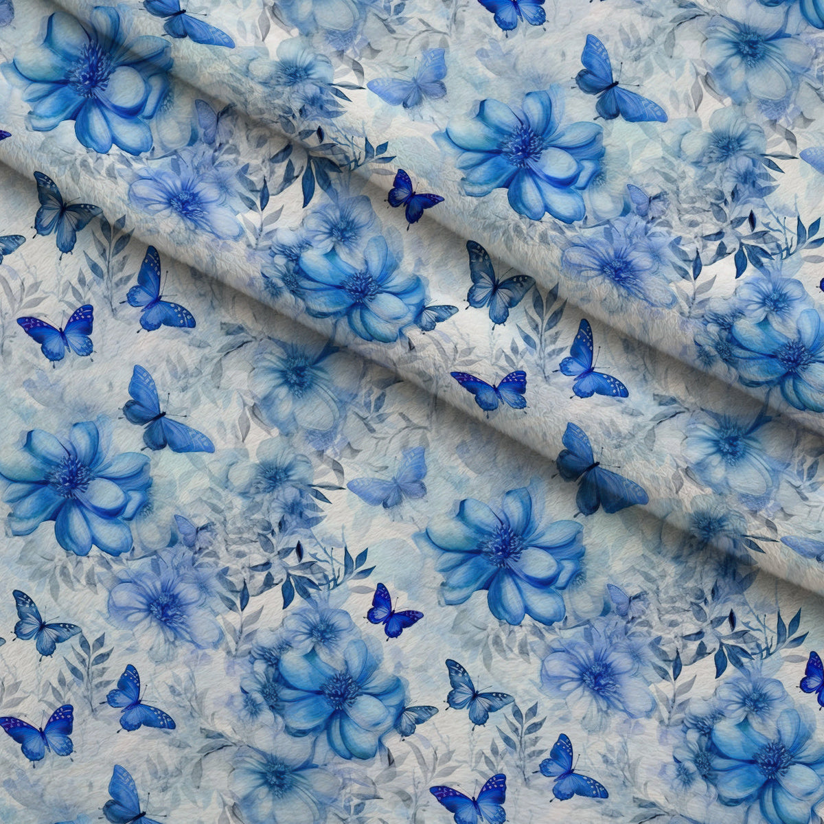Sapphire Flutter Pattern 2 Minky Fabric