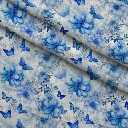 Sapphire Flutter Pattern 2 Minky Fabric