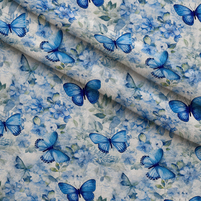 Sapphire Flutter Pattern 3 Minky Fabric