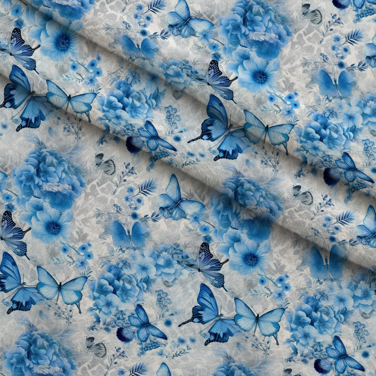 Sapphire Flutter Pattern 4 Minky Fabric