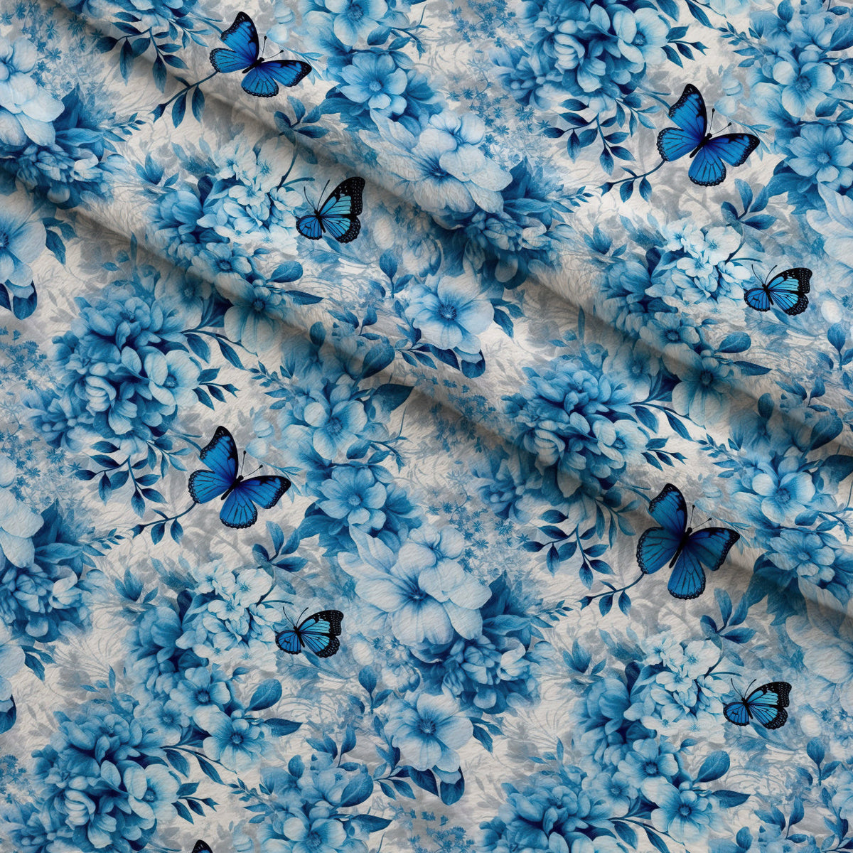 Sapphire Flutter Pattern 5 Minky Fabric